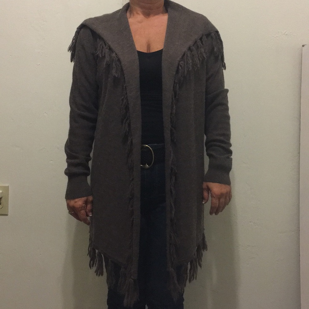 Fringe sweater/cardigan